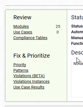 Simplified report navigation.